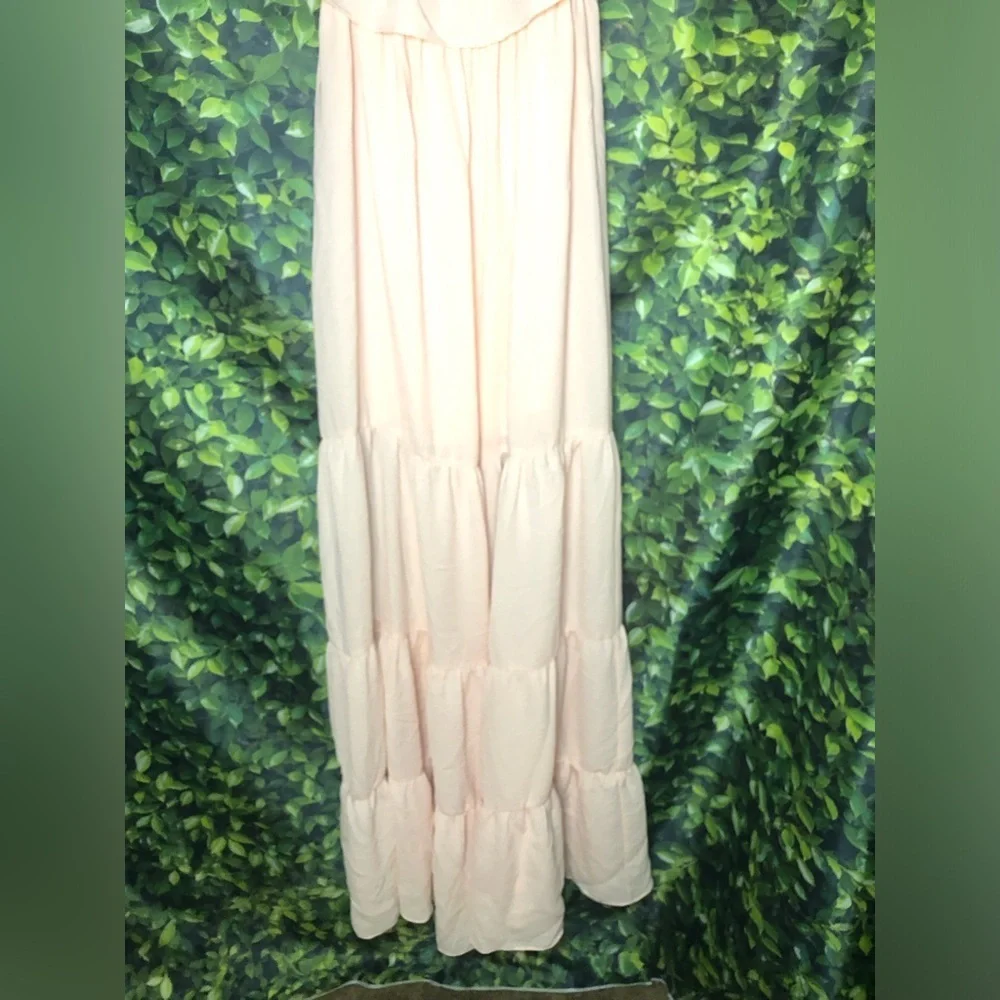 Elegant Pale Pink Maxi Dress - Picture 6 of 14